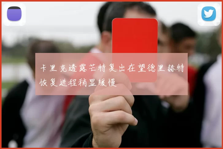 卡里克透露芒特复出在望德里赫特恢复进程稍显缓慢